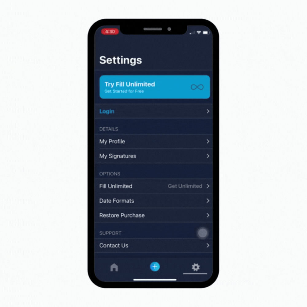 E-signature animation